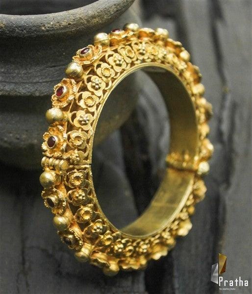 Traditional gold plated Kada-0