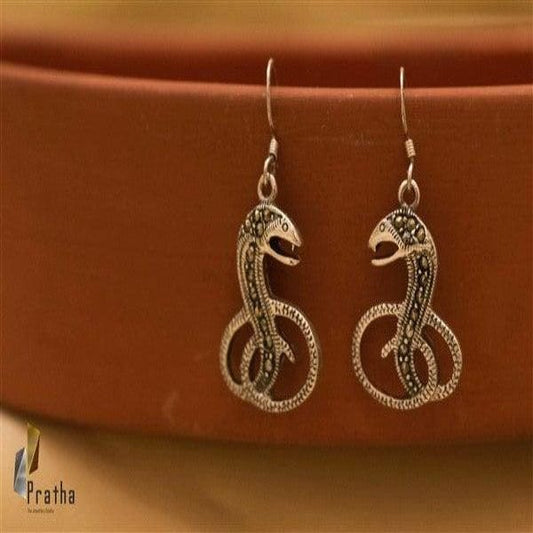 Marcasite Cobra Earrings-0