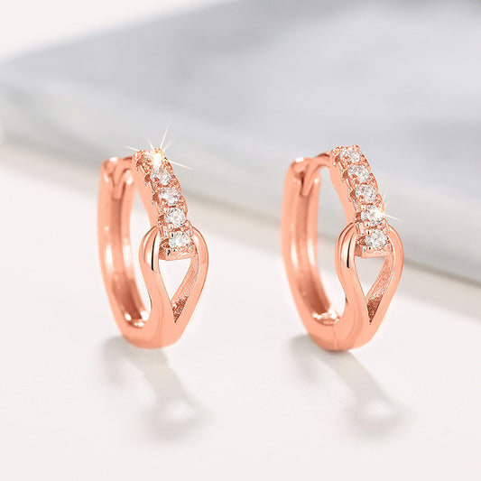 Elegant Micro-inlaid Zircon Ear Buckle