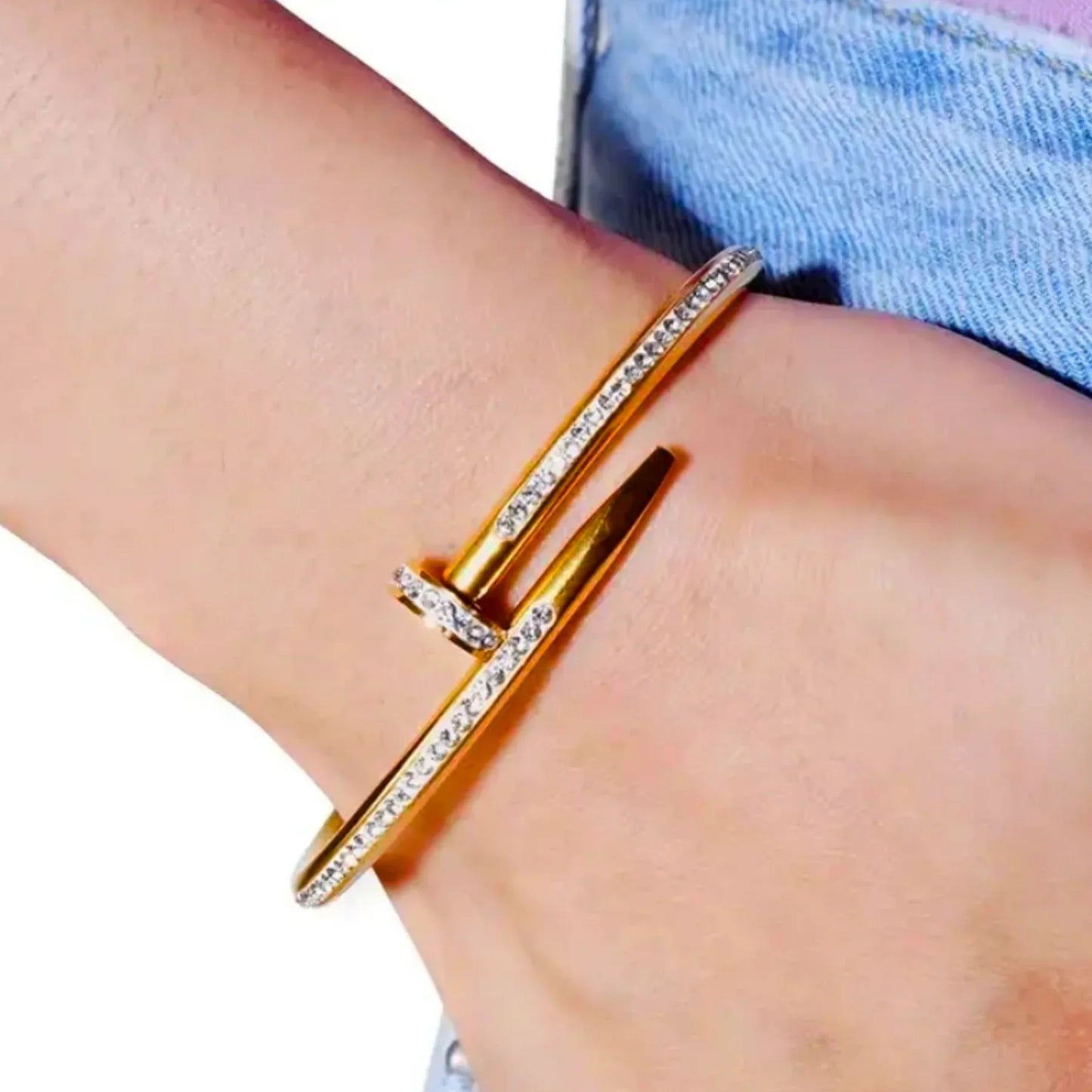 Nail Diamond Bracelet-2