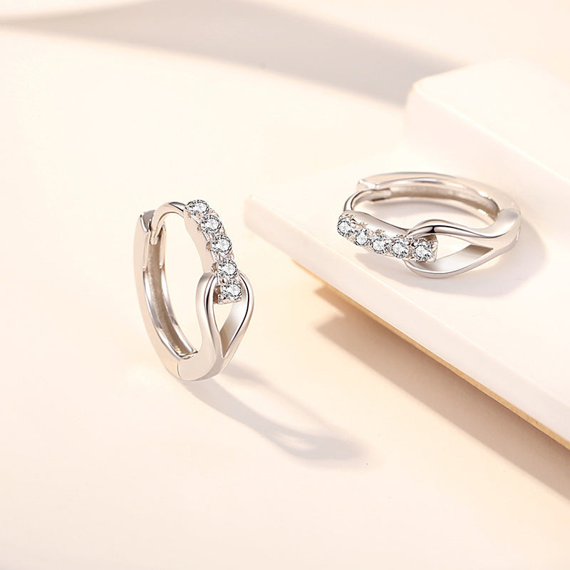 Elegant Micro-inlaid Zircon Ear Buckle