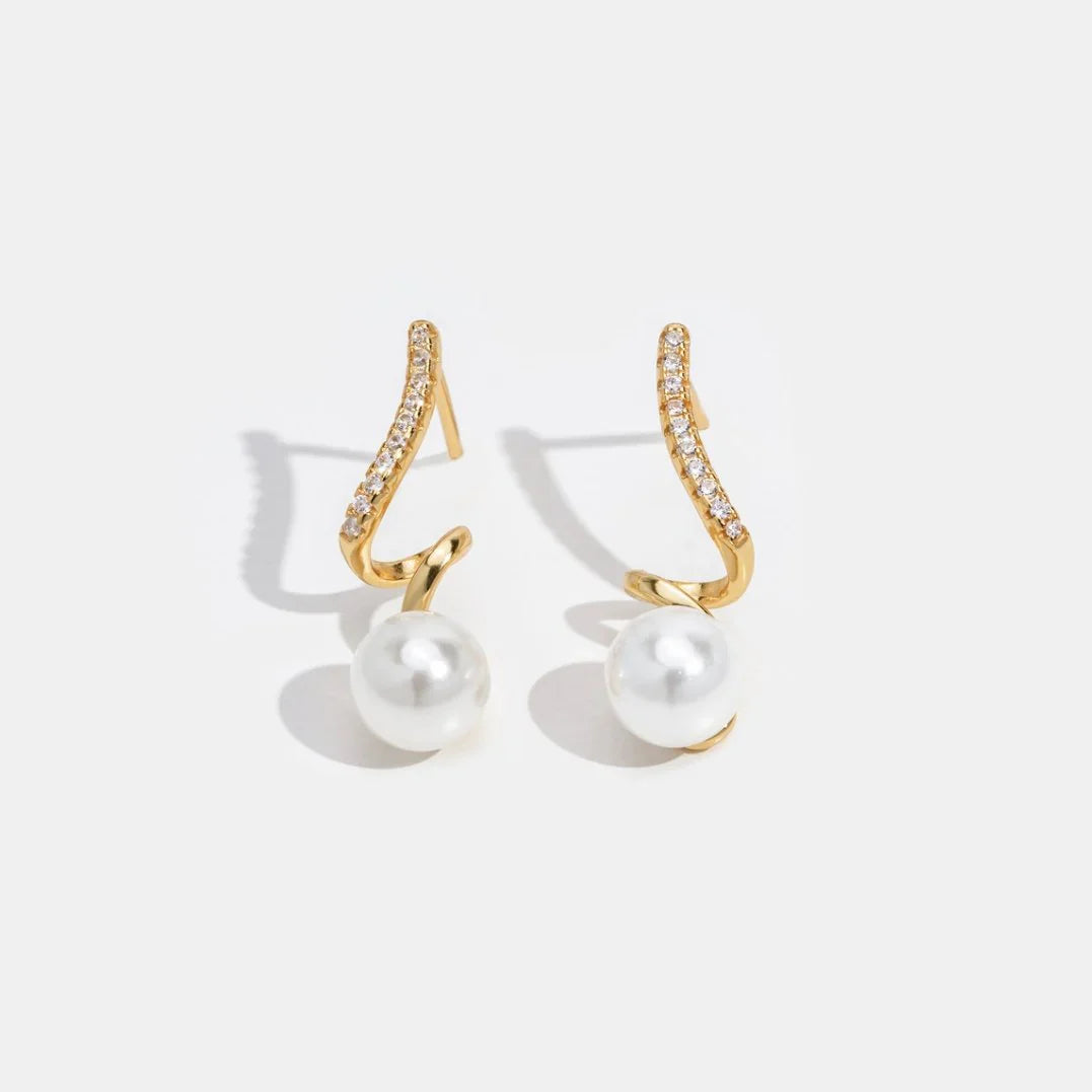 Pearl Wave Earring-3